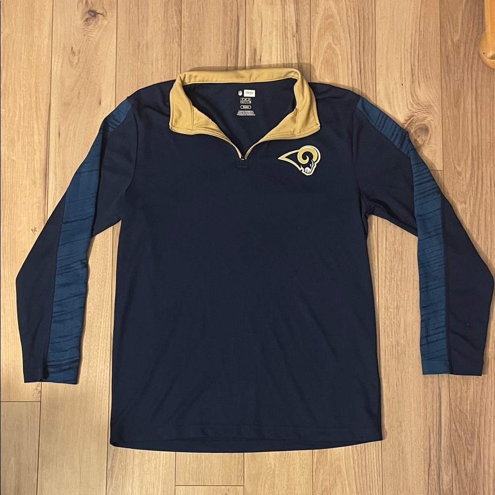 NFL Los Angeles Rams Navy and Gold Pullover